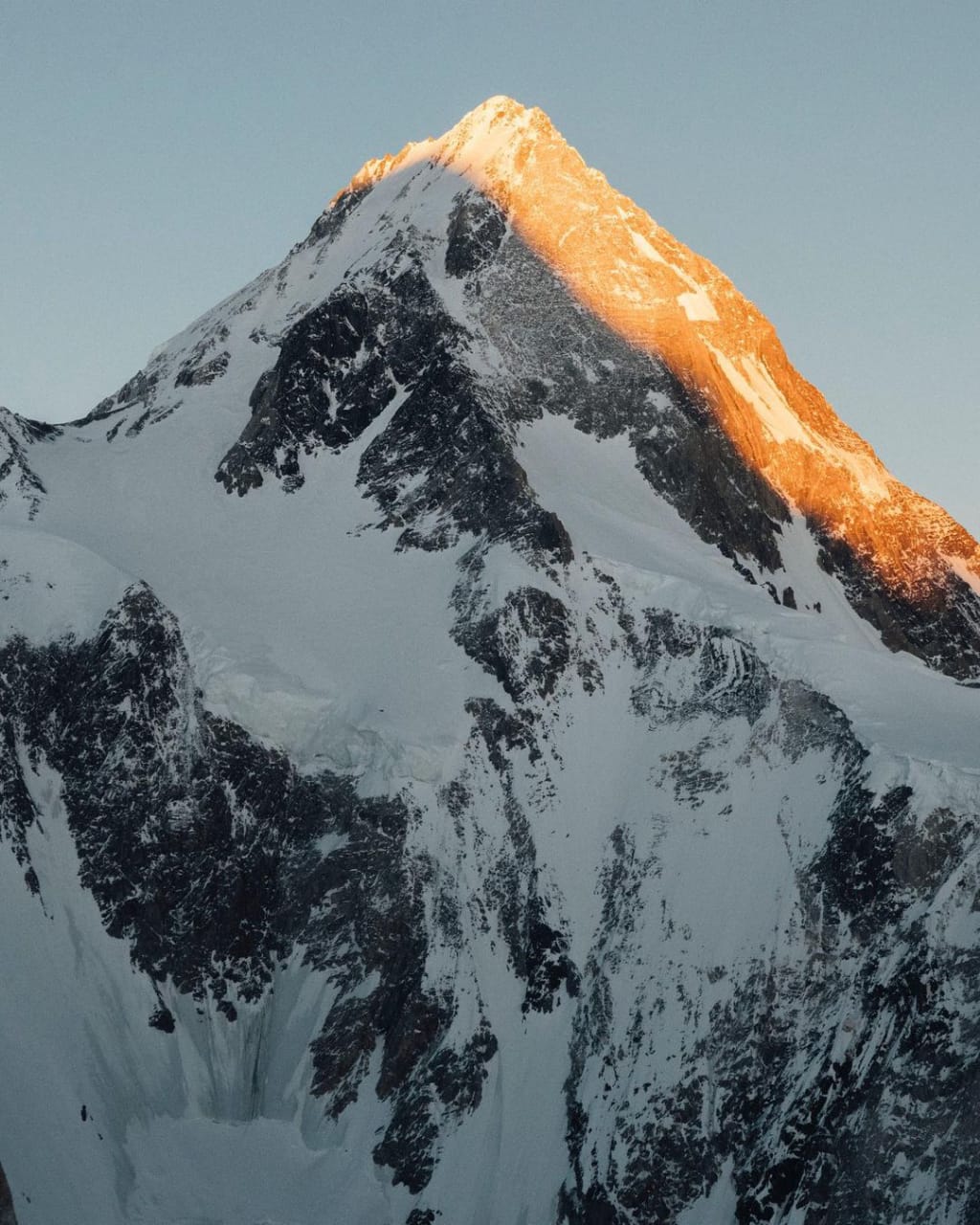 Climbers on Gasherbrum I   Peak